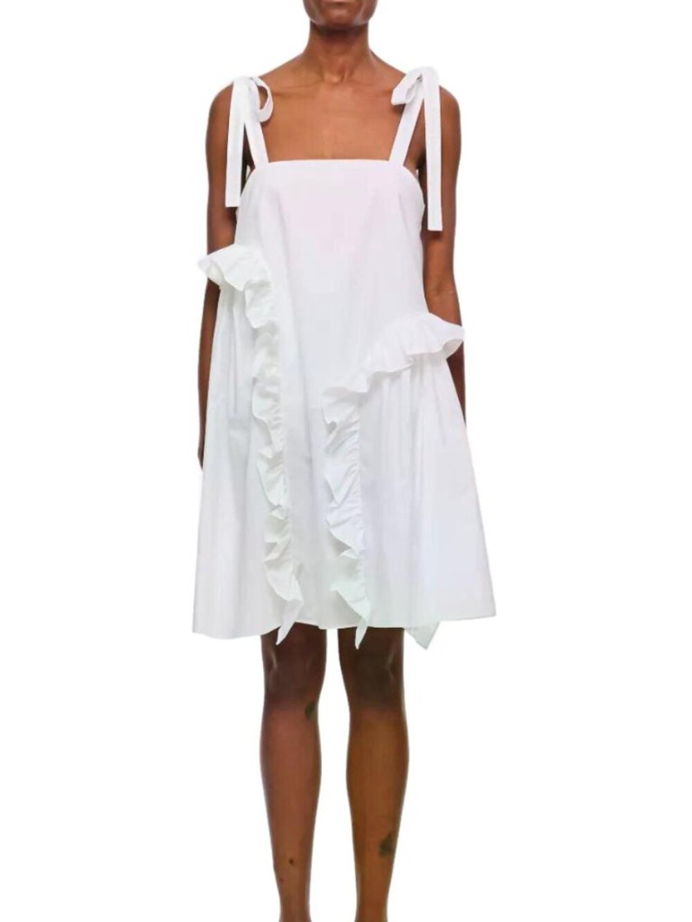 NEW Cecilie Bahnsen Women's Dress Cotton Agata Mini Size US 2 (UK 6) White